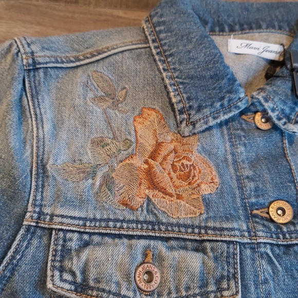 Embroidered Denim Jacket - Picture 2 of 11